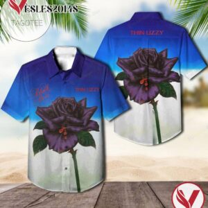 Black Rose Album By Thin Lizzy Rock Band Hawaiian Shirt, Best Gift For Music Lovers Vesles2014S