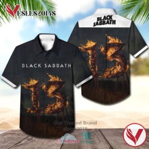 Black Sabbath 13 Albums Hawaiian Shirt, Best Gift For Music Lovers Vesles2014S