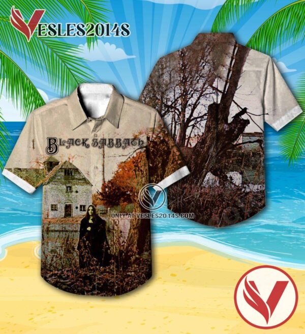 Black Sabbath Debut Studio Album Cover Hawaiian Shirt, Unique Gifts For Music Lovers - Vesles2014S