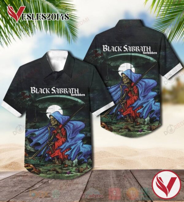 Black Sabbath Forbidden Album Hawaiian Shirt, Best Gift For Music Lovers Vesles2014S