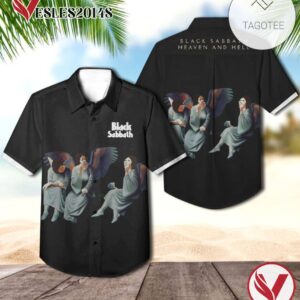 Black Sabbath Heaven And Hell Album Cover Hawaiian Shirt, Best Gift For Music Lovers Vesles2014S