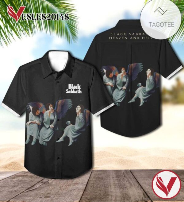 Black Sabbath Heaven And Hell Album Cover Hawaiian Shirt, Best Gift For Music Lovers Vesles2014S