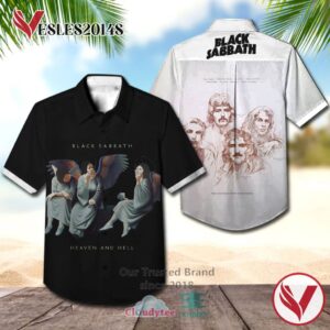 Black Sabbath Heaven and Hell Albums Hawaiian Shirt, Best Gift For Music Lovers Vesles2014S