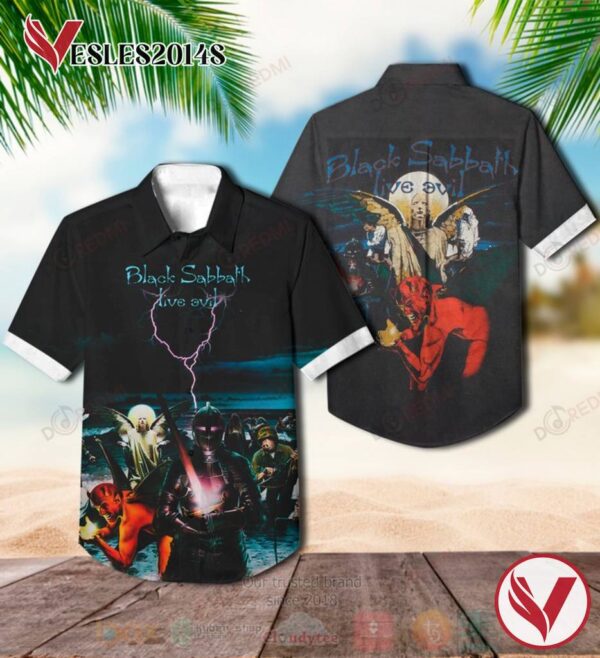 Black Sabbath Live Evil Album Hawaiian Shirt, Best Gift For Music Lovers Vesles2014S