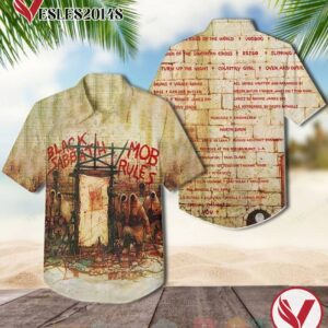 Black Sabbath Mob Rules Album Hawaiian Shirt, Best Gift For Music Lovers Vesles2014S lTR