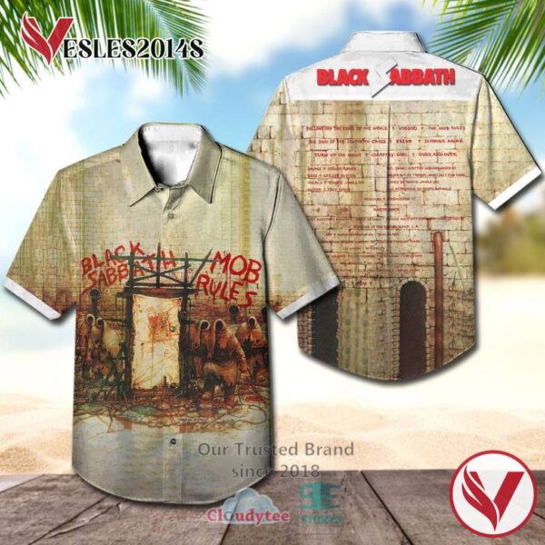 Black Sabbath Mob Rules Albums Hawaiian Shirt, Best Gift For Music Lovers Vesles2014S