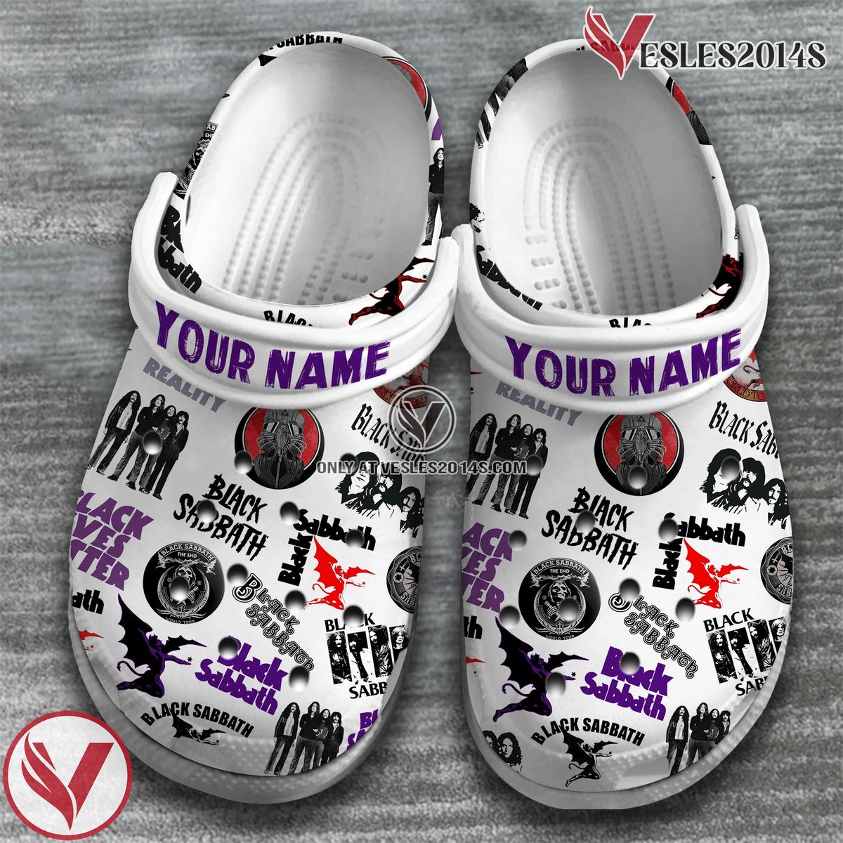 Black Sabbath Music Band Crocs Crocband Clogs Shoes, Unique Gifts For Fans - Vesles2014S 2