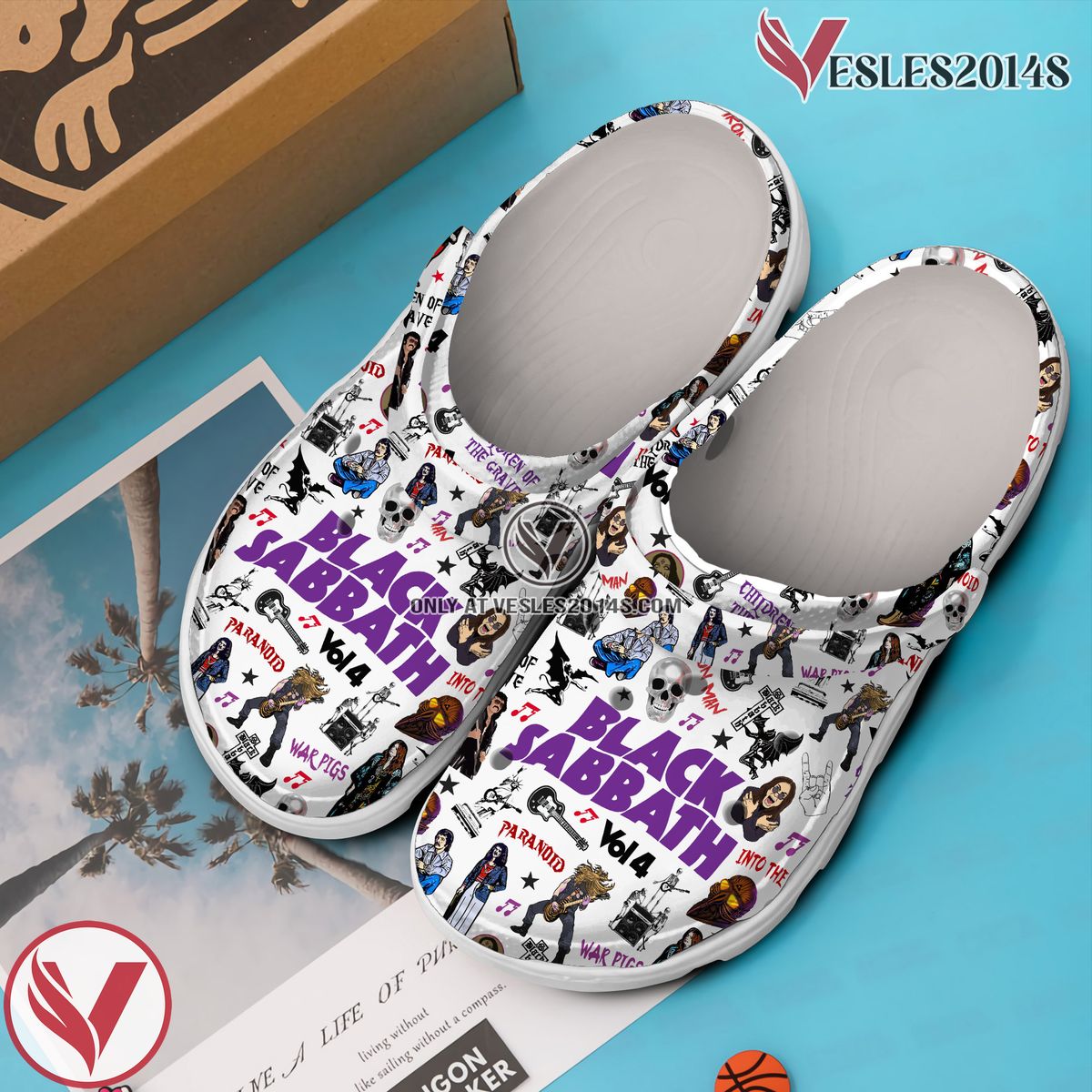 Black Sabbath Music Crocs Crocband Clogs Shoes, Unique Gifts For Fans - Vesles2014S 2