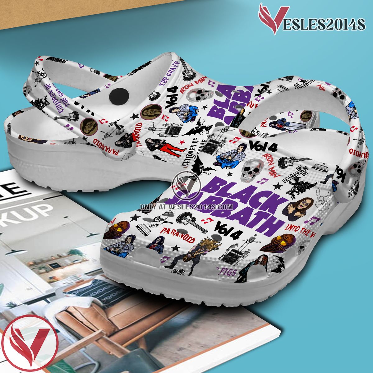 Black Sabbath Music Crocs Crocband Clogs Shoes, Unique Gifts For Fans - Vesles2014S 3