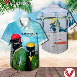 Black Sabbath Never Say Die Album Hawaiian Shirt, Best Gift For Music Lovers Vesles2014S
