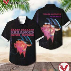 Black Sabbath Paranoid Album Hawaiian Shirt, Best Gift For Music Lovers Vesles2014S s18