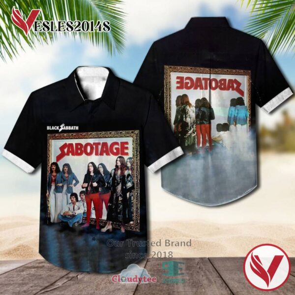 Black Sabbath Sabotage 1975 Album Hawaiian Shirt, Best Gift For Music Lovers Vesles2014S