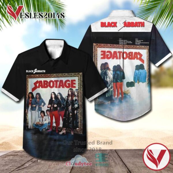 Black Sabbath Sabotage Albums Hawaiian Shirt, Best Gift For Music Lovers Vesles2014S
