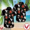 Black Sabbath Skull Flower Black Hawaiian Shirt, Unique Gifts For Friends - Vesles2014S 1