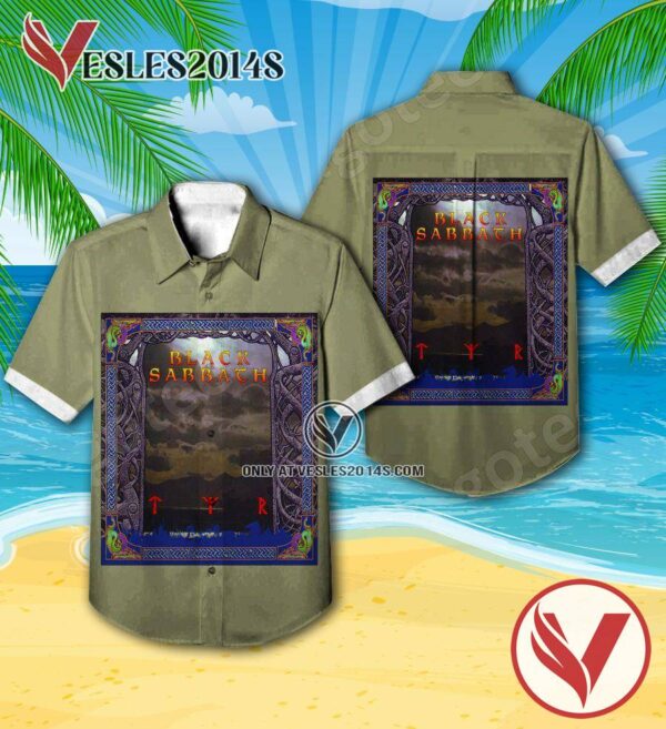 Black Sabbath Tyr Album Cover Hawaiian Shirt, Unique Gifts For Music Lovers - Vesles2014S
