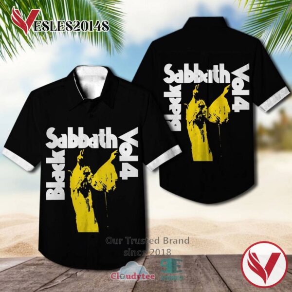 Black Sabbath Vol. 4 1972 Album Hawaiian Shirt, Best Gift For Music Lovers Vesles2014S