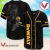 Black Skull Dewalt Baseball Jersey, Perfect Gifts For Fans - Vesles2014S