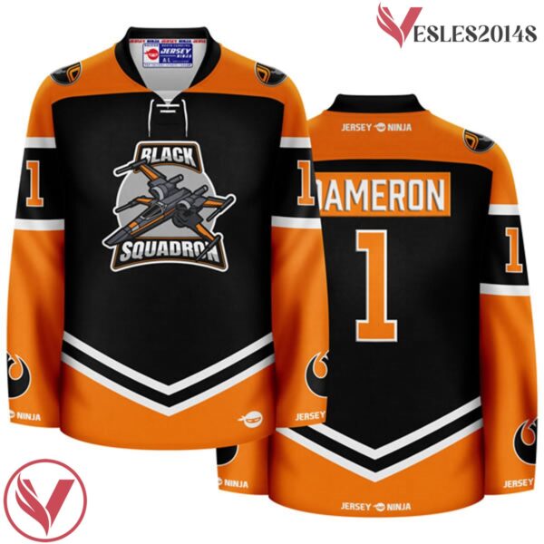 Black Squadron Dameron Hockey Jersey - Vesles2014S