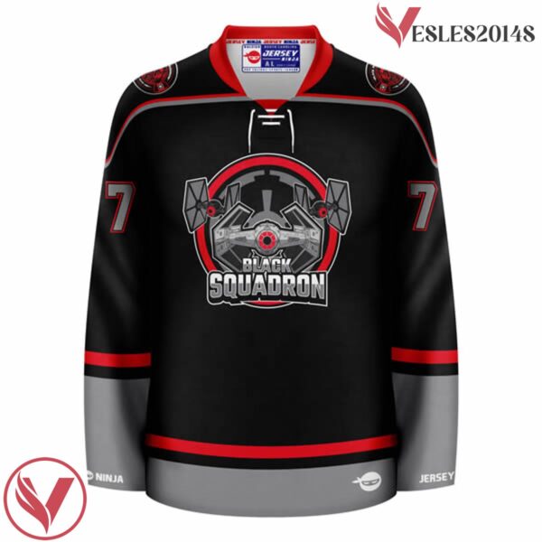 Black Squadron Vader Hockey Jersey - Vesles2014S 2
