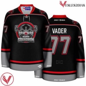 Black Squadron Vader Hockey Jersey - Vesles2014S