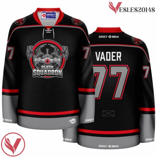 Black Squadron Vader Hockey Jersey - Vesles2014S