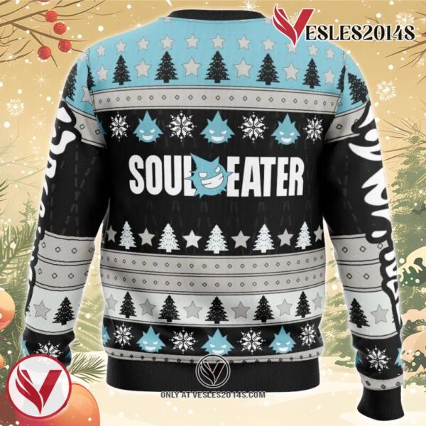 Black Star Soul Eater Ugly Christmas Sweater, Unique Christmas Gift For Fans - Vesles2014S 1