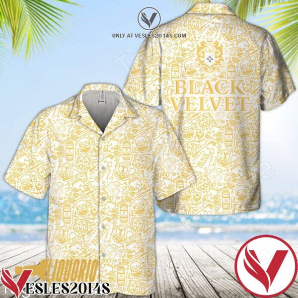 Black Velvet Doodle Art Hawaiian Shirt, Unique Gifts For Friends - Vesles2014S 1