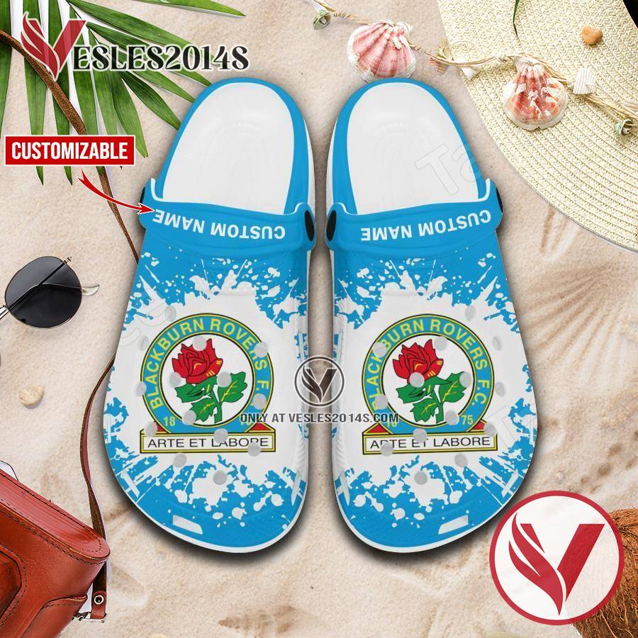 Blackburn Rovers Custom Crocs Clogs, Unique Footwear For Fans 1
