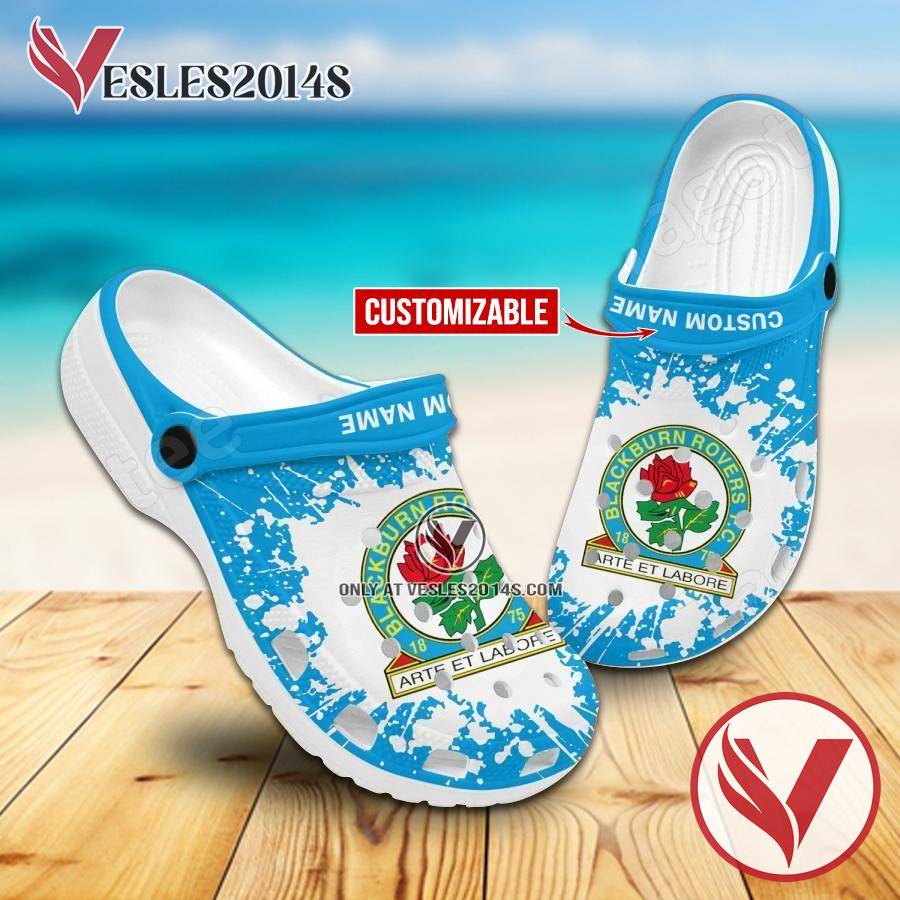 Blackburn Rovers Custom Crocs Clogs, Unique Footwear For Fans