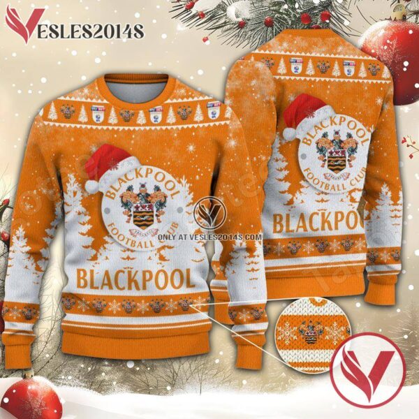 Blackpool F.C Sport Ugly Christmas Sweater, Unique Gifts For Fans - Vesles2014aS 1