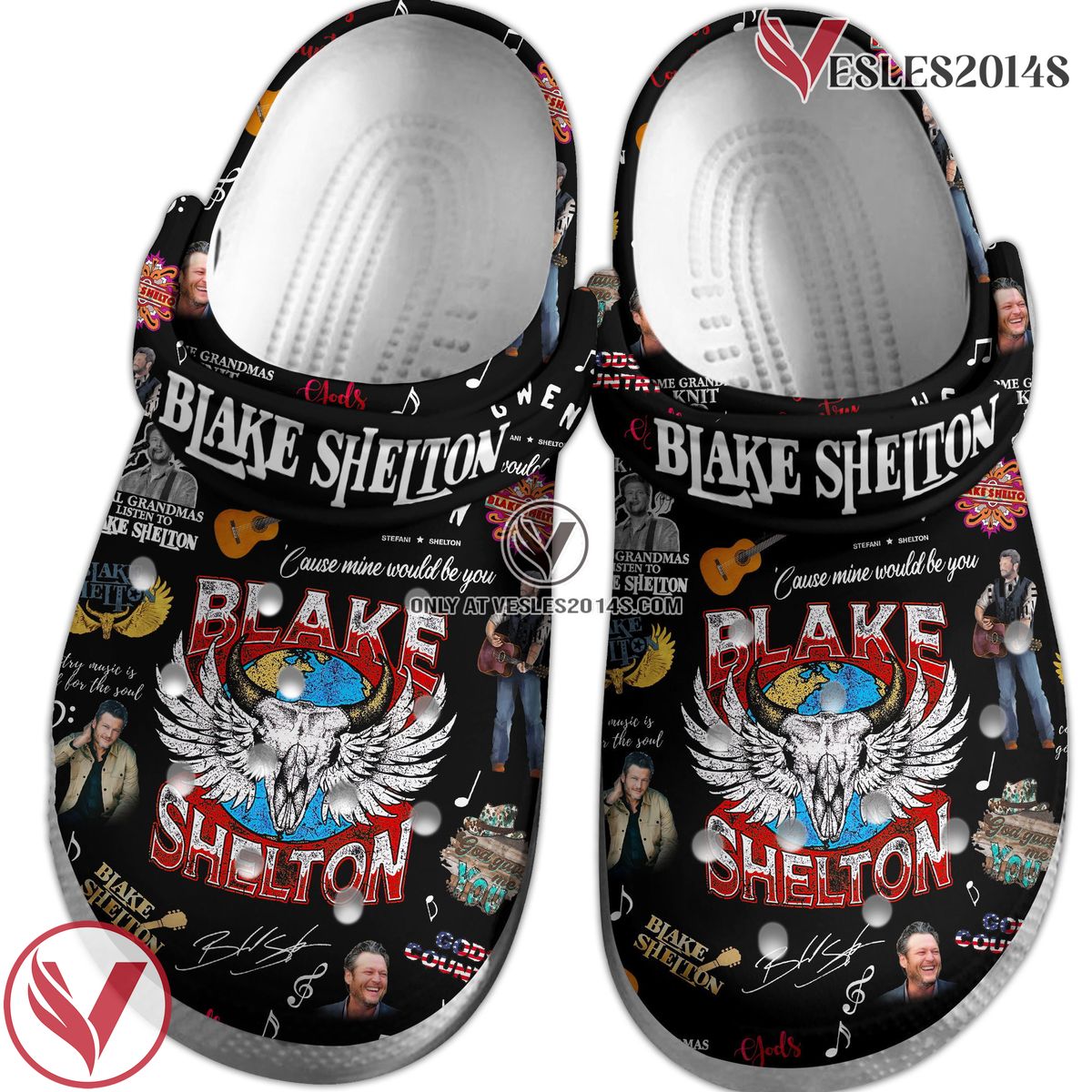 Blake Shelton Music Crocs Crocband Clogs Shoes, Unique Gifts For Fans Style 2 - Vesles2014S 2