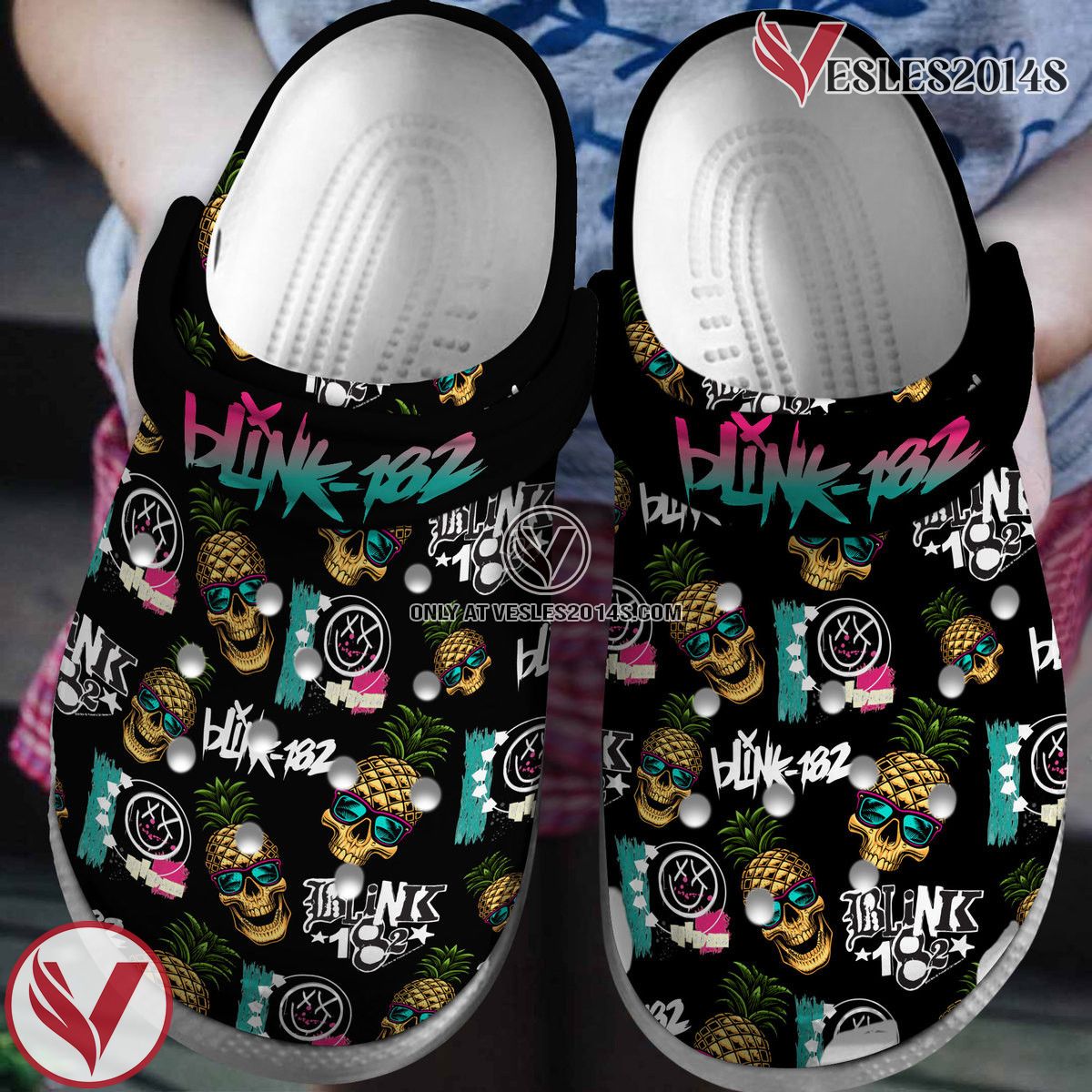 Blink 182 Music Crocs Crocband Clogs Shoes, Unique Gifts For Fans Style 1 - Vesles2014S