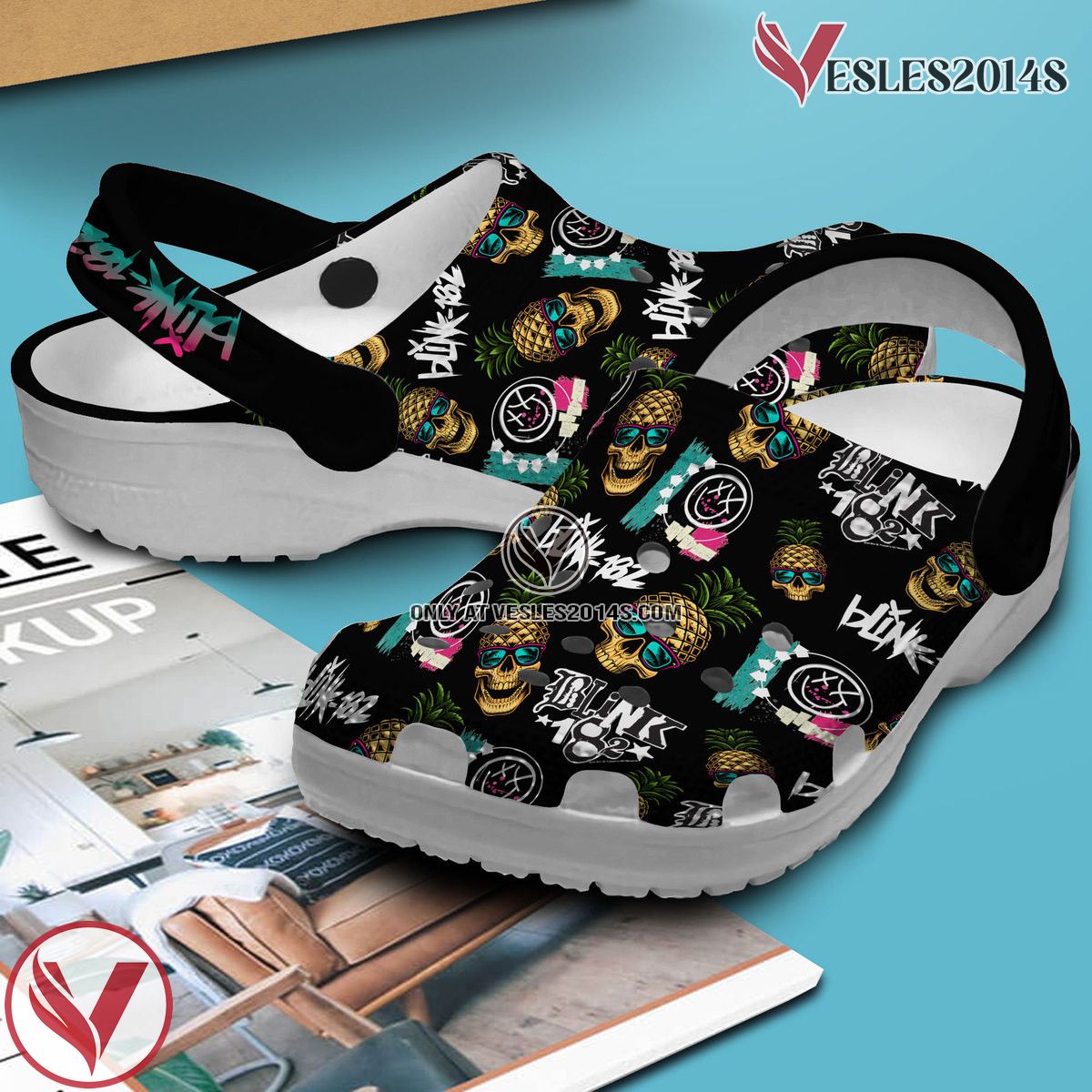 Blink 182 Music Crocs Crocband Clogs Shoes, Unique Gifts For Fans Style 1 - Vesles2014S 3