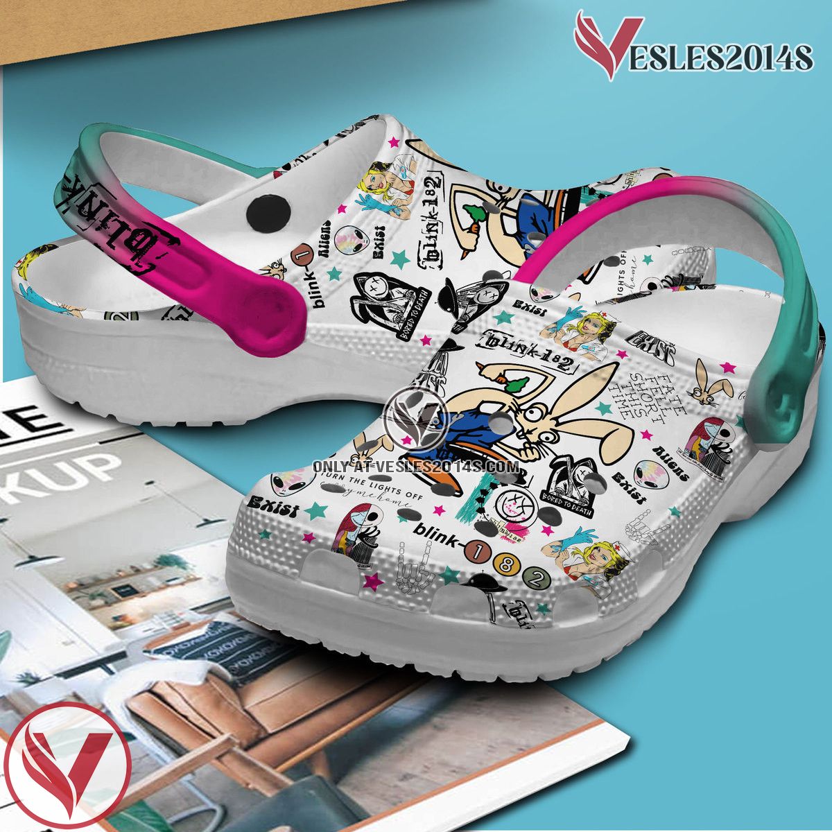 Blink 182 Music Crocs Crocband Clogs Shoes, Unique Gifts For Fans Style 11 - Vesles2014S 2