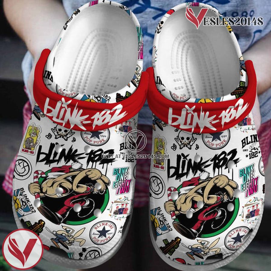 Blink 182 Music Crocs Crocband Clogs Shoes, Unique Gifts For Fans Style 12 - Vesles2014S