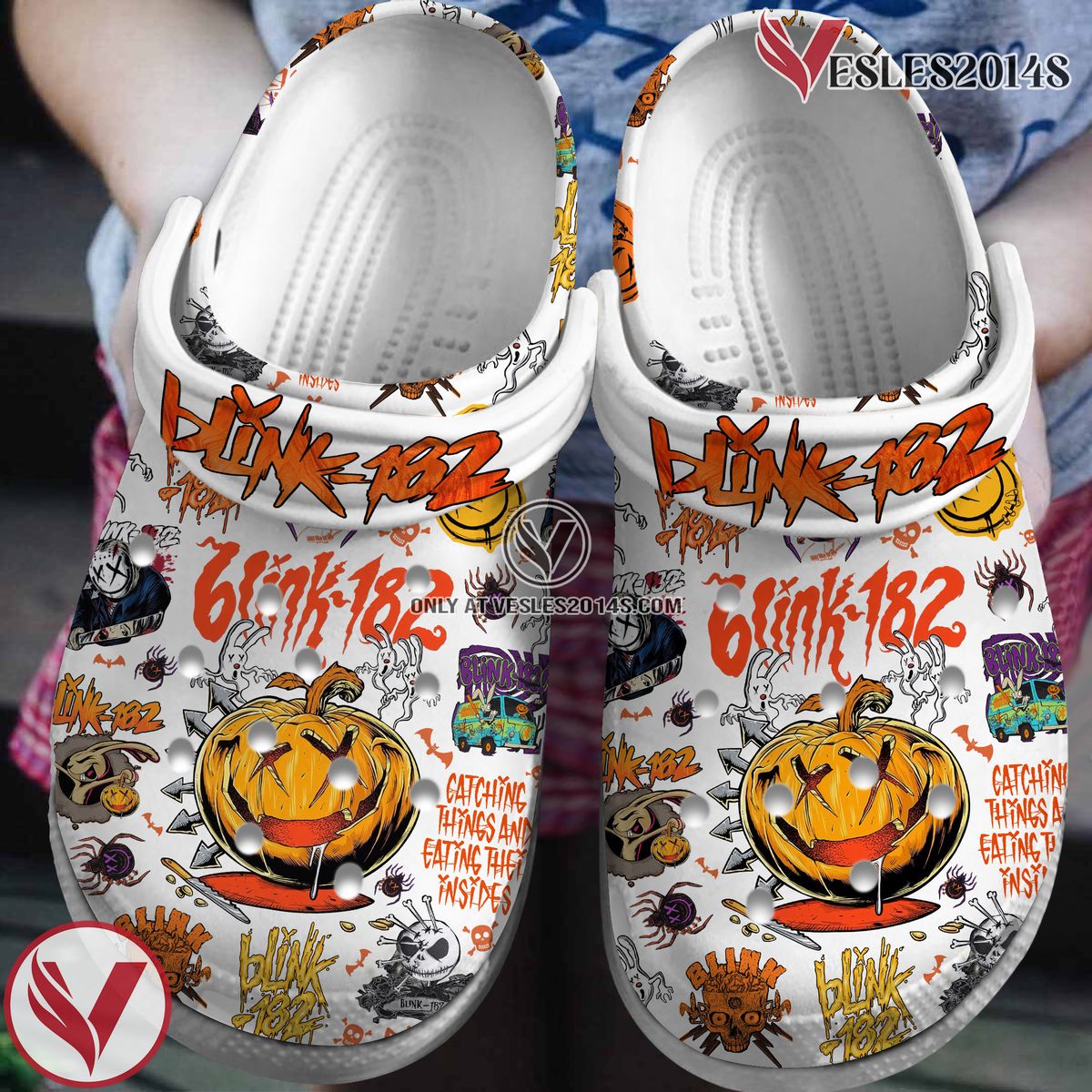 Blink 182 Music Crocs Crocband Clogs Shoes, Unique Gifts For Fans Style 13 - Vesles2014S