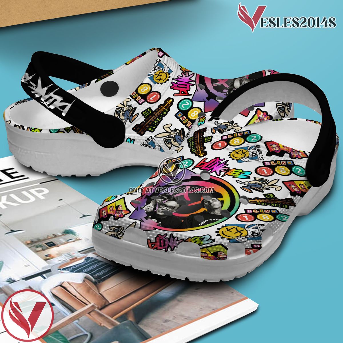 Blink 182 Music Crocs Crocband Clogs Shoes, Unique Gifts For Fans Style 14 - Vesles2014S 3
