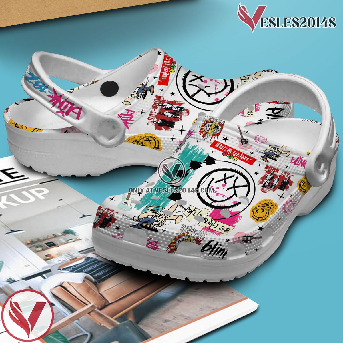 Blink 182 Music Crocs Crocband Clogs Shoes, Unique Gifts For Fans Style 15 - Vesles2014S 2