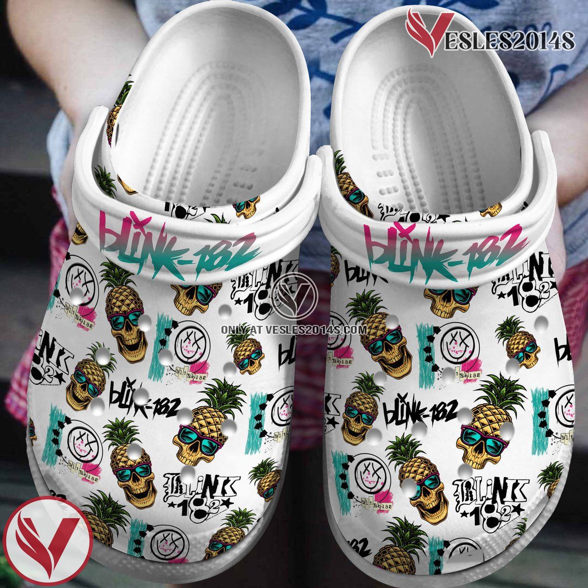 Blink 182 Music Crocs Crocband Clogs Shoes, Unique Gifts For Fans Style 16 - Vesles2014S