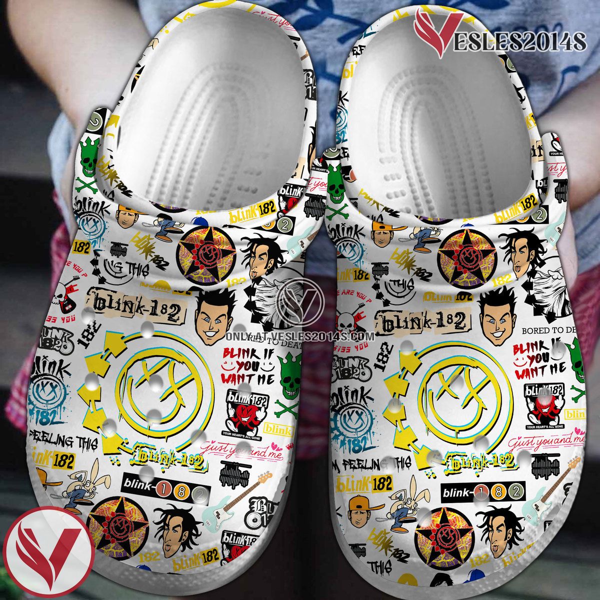 Blink 182 Music Crocs Crocband Clogs Shoes, Unique Gifts For Fans Style 3 - Vesles2014S