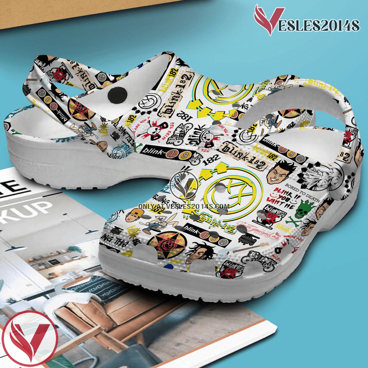 Blink 182 Music Crocs Crocband Clogs Shoes, Unique Gifts For Fans Style 3 - Vesles2014S 3