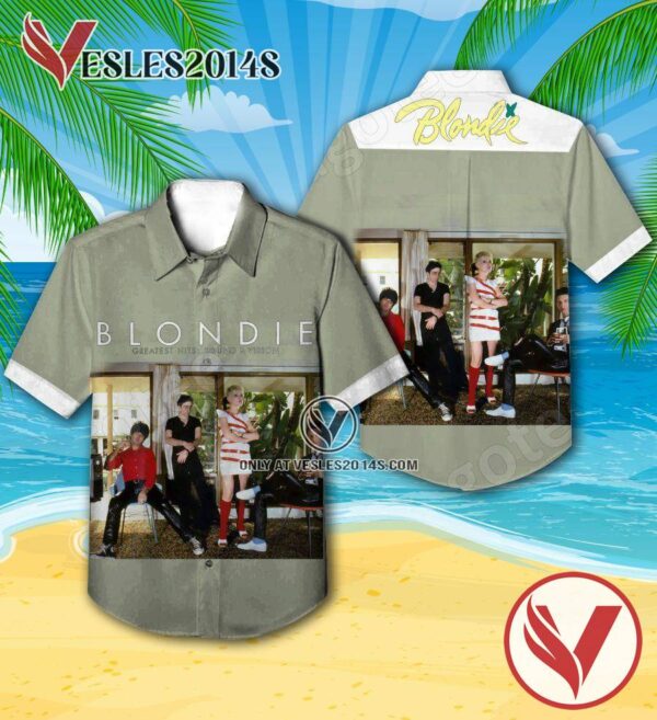 Blondie Greatest Hits Sound And Vision Compilation Album Cover Hawaiian Shirt, Unique Gifts For Music Lovers - Vesles2014S