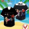 Blondie Plastic Letters Album Cover Black Hawaiian Shirt, Unique Gifts For Music Lovers - Vesles2014S