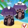 Blondie The Hunter Album Cover Purple Hawaiian Shirt, Unique Gifts For Music Lovers - Vesles2014S