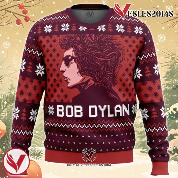 Blood on the Tracks Bob Dylan Ugly Christmas Sweater, Unique Christmas Gift For Fans - Vesles2014S