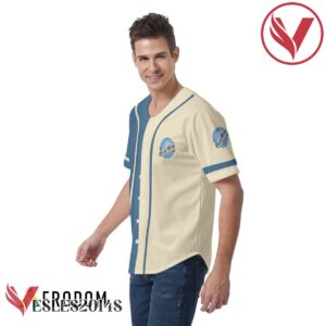 Blue Beige Blue Moon Beer Baseball Jersey, Perfect Gifts For Fans - Vesles2014S 4