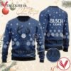Blue Busch Light Reindeer Snowy Christmas Sweater, Unique Winter Outfits For Fans - Vesles2014S  1