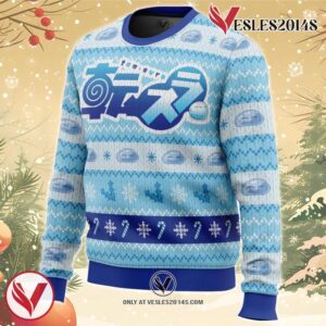 Blue Christmas That time I got reincarnated as a slime Christmas Sweater 1