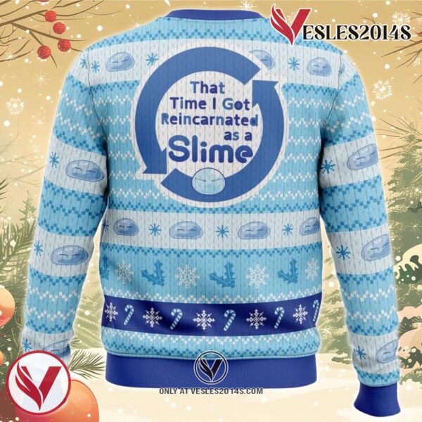Blue Christmas That time I got reincarnated as a slime Christmas Sweater 3