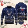 Blue Coors Banquet Reindeer Snowy Christmas Sweater, Unique Winter Outfits For Fans - Vesles2014S  1